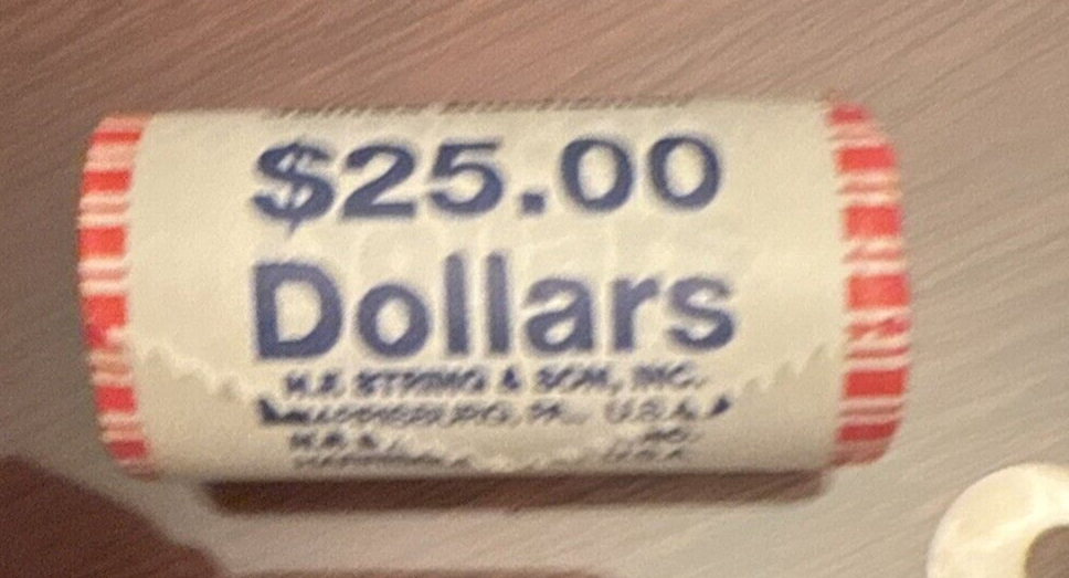 2010 James Buchanan Unopened 25 Coin Mint Roll Presidential Golden Dollar