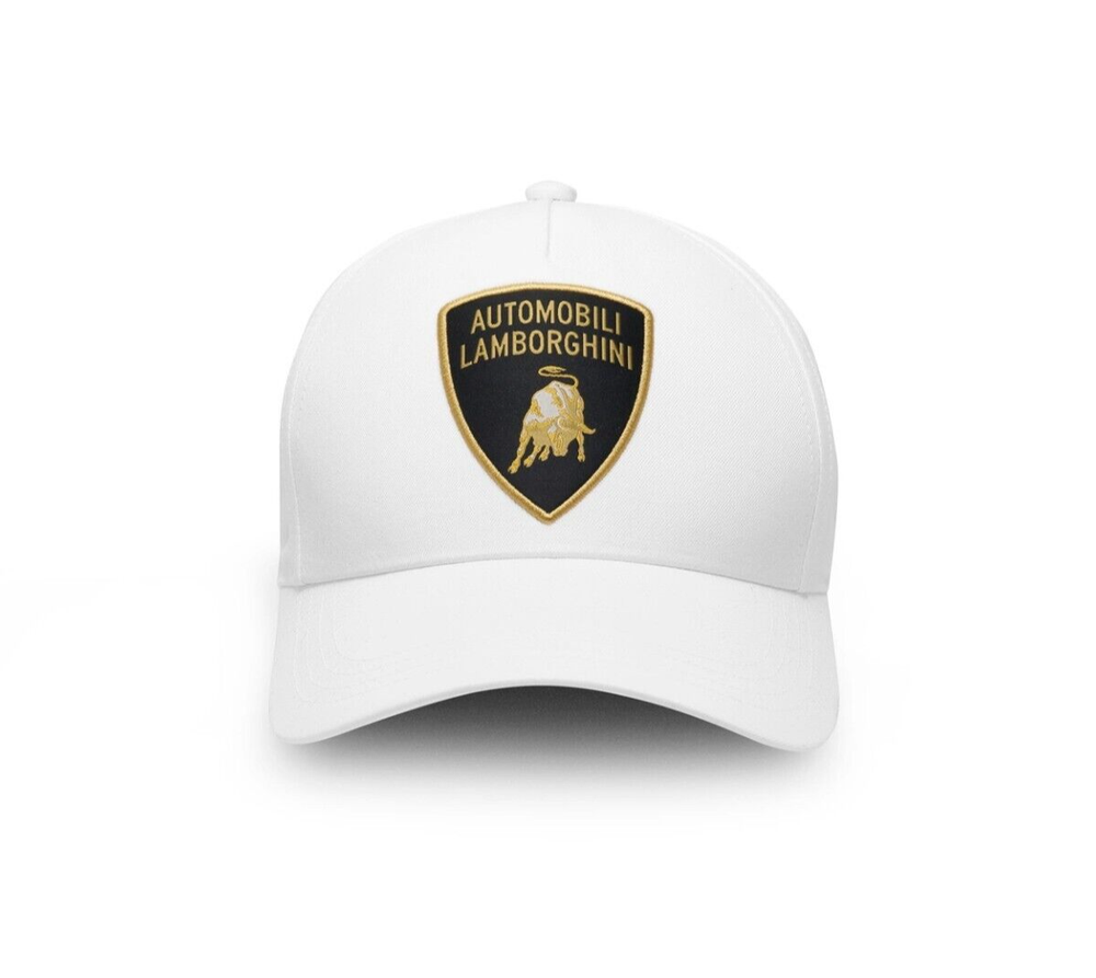 Lamborghini White Gold Shield Cap Luxury Design