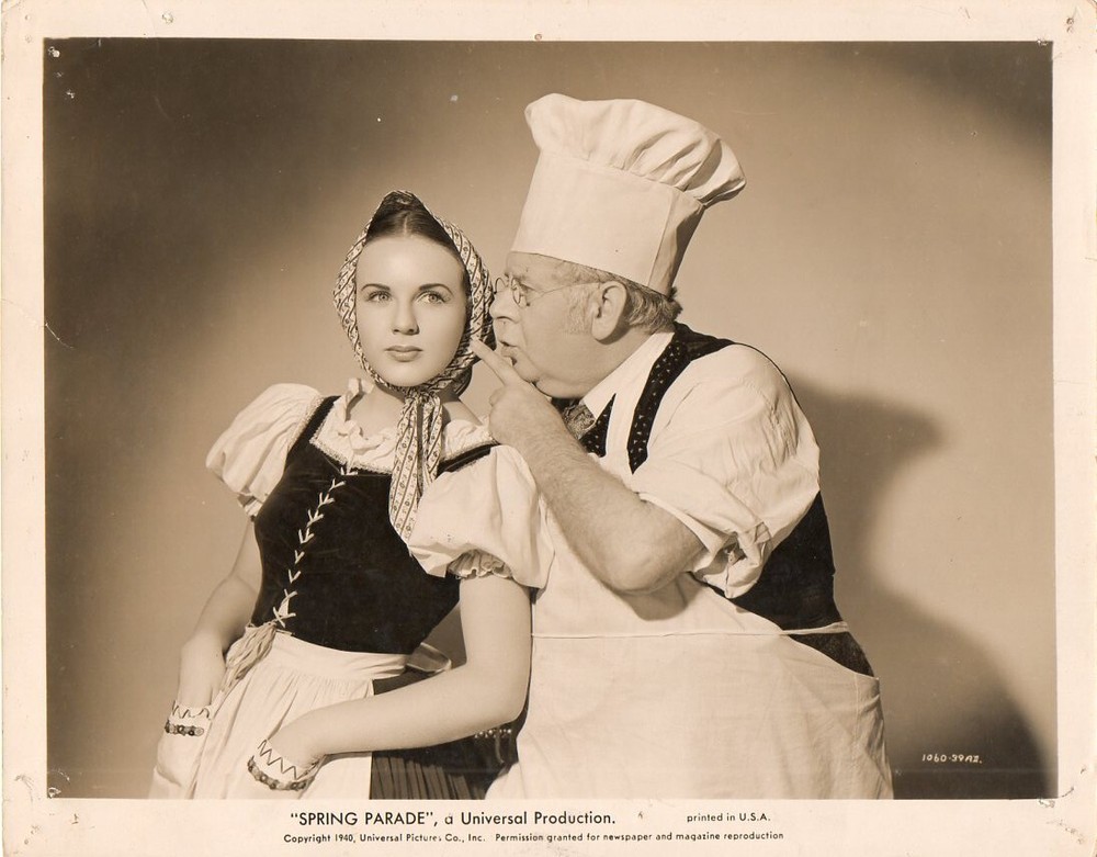 Photograph Spring Parade S.Z. Sakall Deanna Durbin A Universal Production U.S.A.