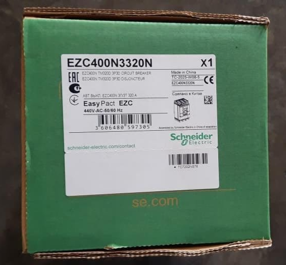 Schneider EZC400N3320N MCCB 320A 3P3D TM320D, Made in China
