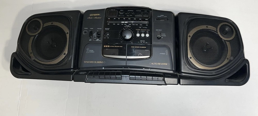 Fisher PH-D340 Boombox Retro Stereo System Tested Working Vintage