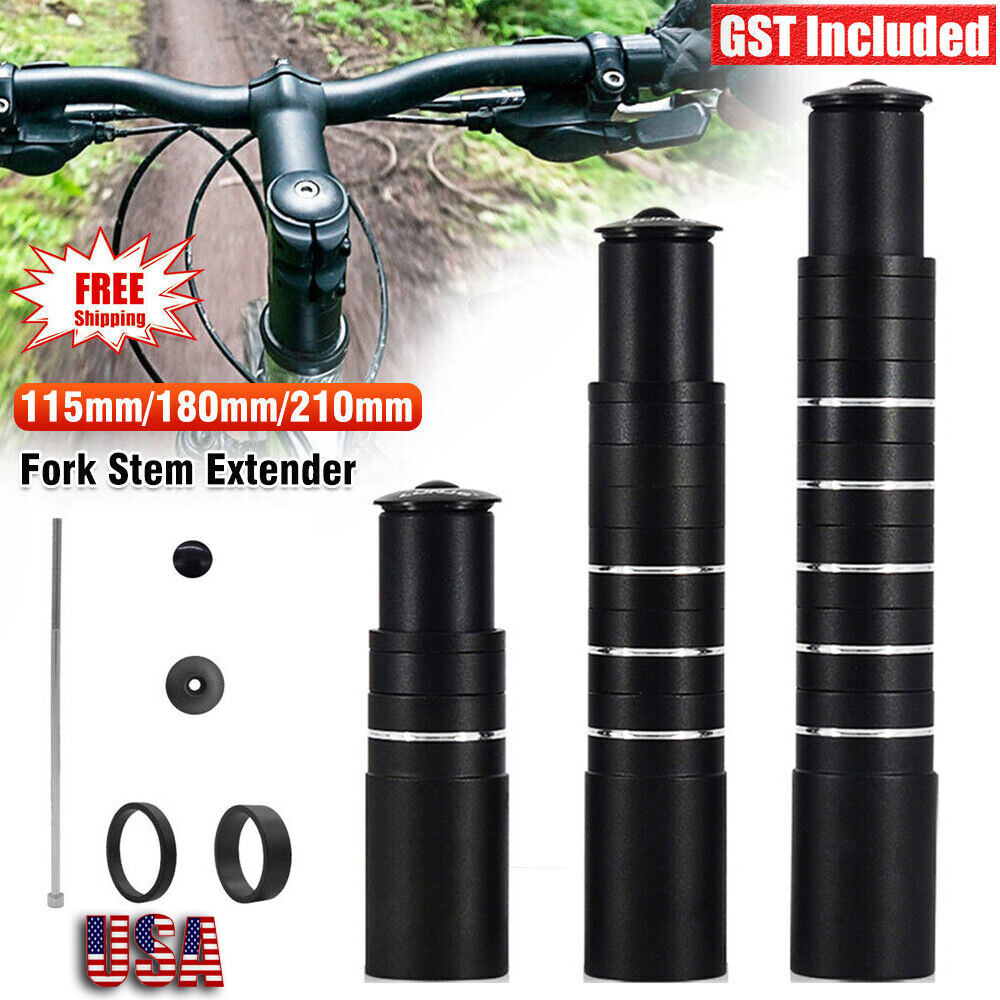 Bicycle Fork Stem Extender Handlebar Riser Extension Adapter Mountain Bike MTB