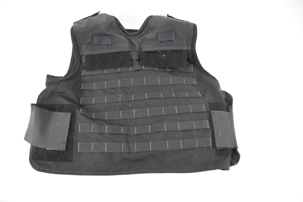 Tactical MOLLE Vest AC-3LX1C Black No Plates Size 3XL-image