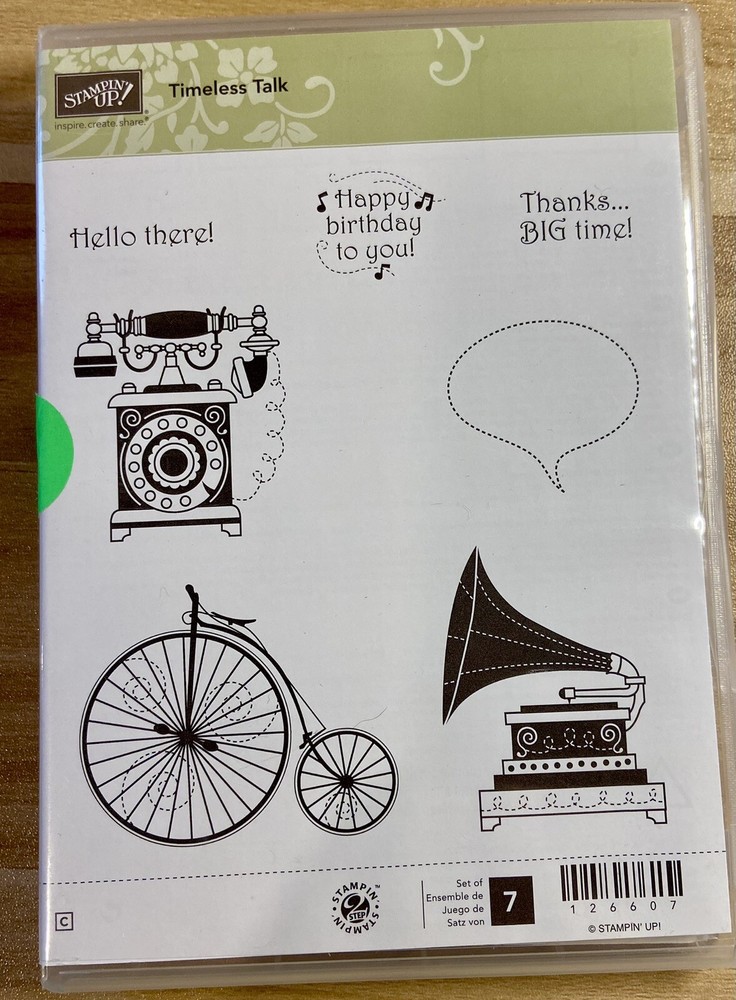 Stampin'Up! TIMELESS TALK Rubber stamp set