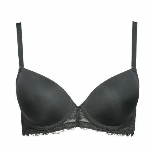 Avon Lana T-Shirt Bra  Size UK 34D Underwired Padded Black