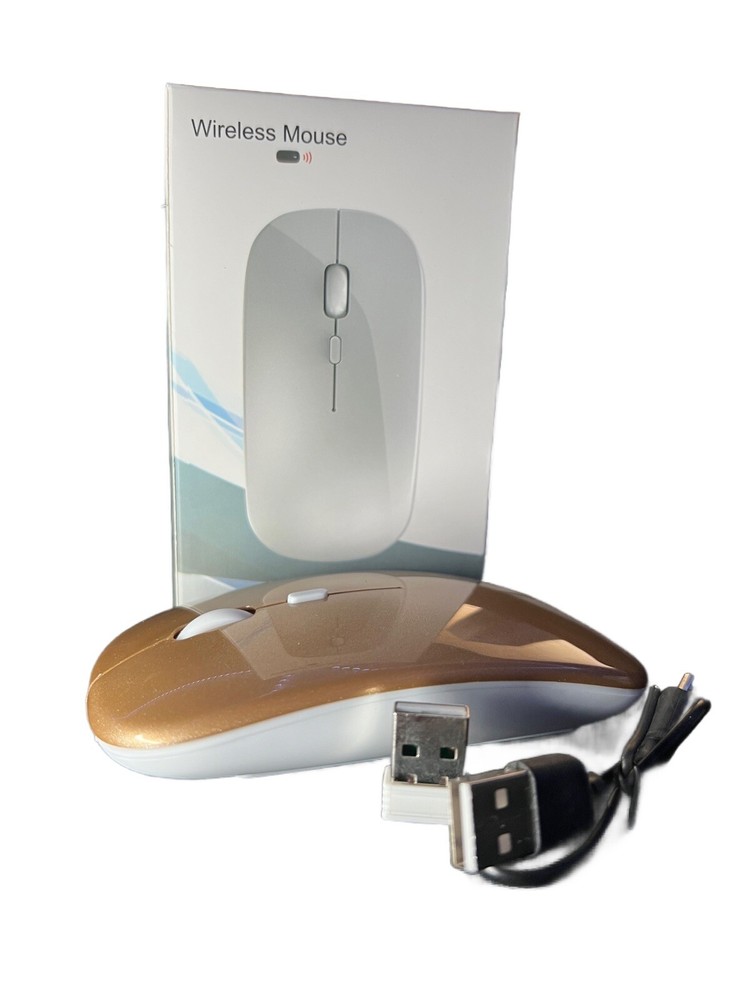 2.4GHz Wireless Optical USB Rechargeable Mouse for PC Laptop