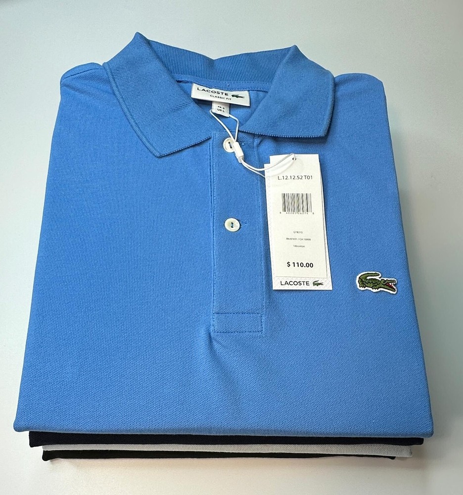 Lacoste polo for men 100% Cotton Short Sleeve  Classic Fit Free Shipping