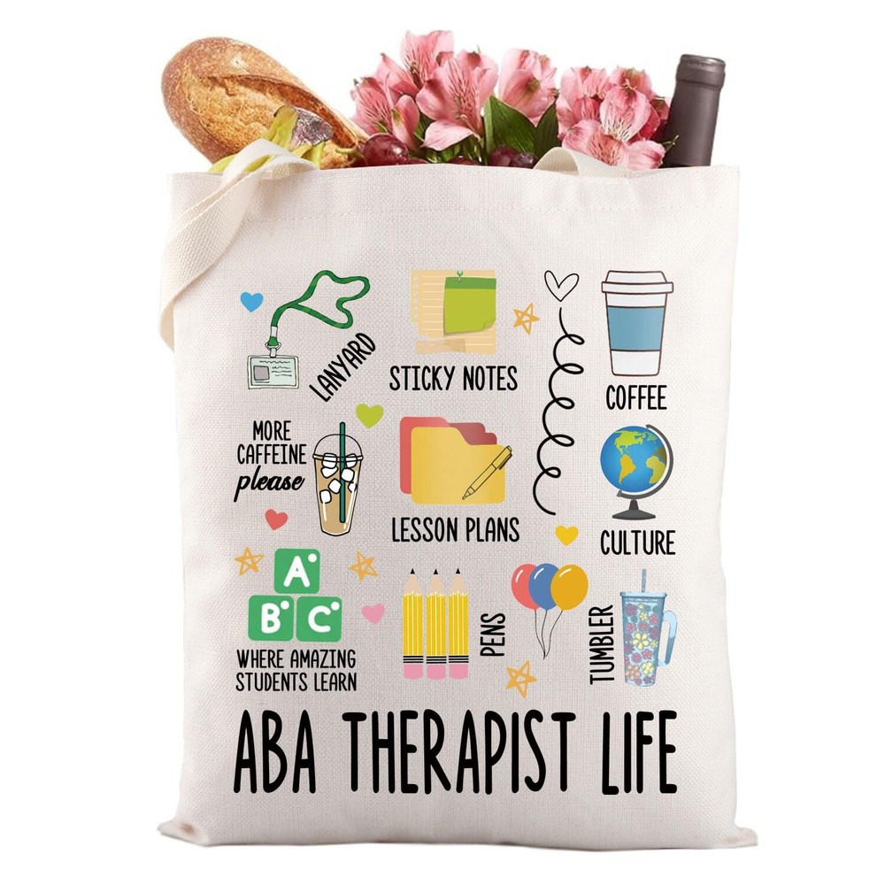 ABA Therapy Tote Bag Gift for Behavior Analysts and ABA Therapists-image