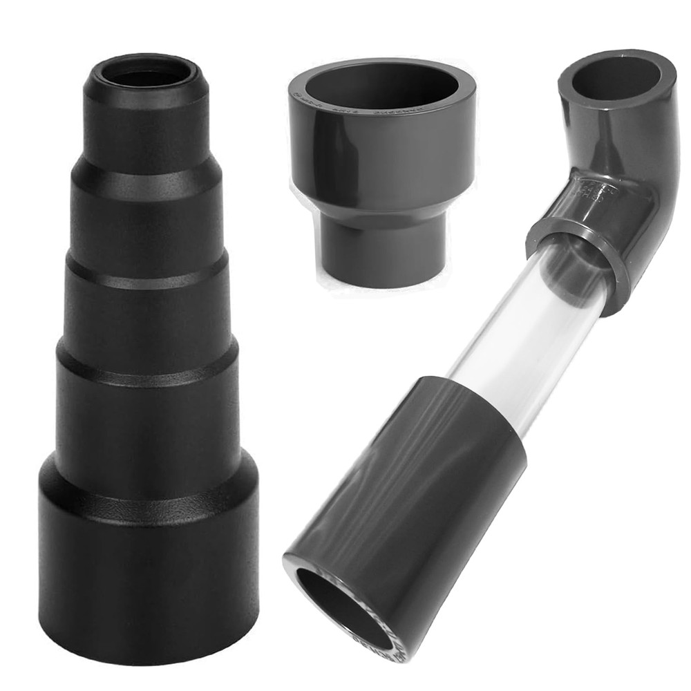 Wet Vac Adapter for AC Drain Line Unclogging and HVAC Evacuation