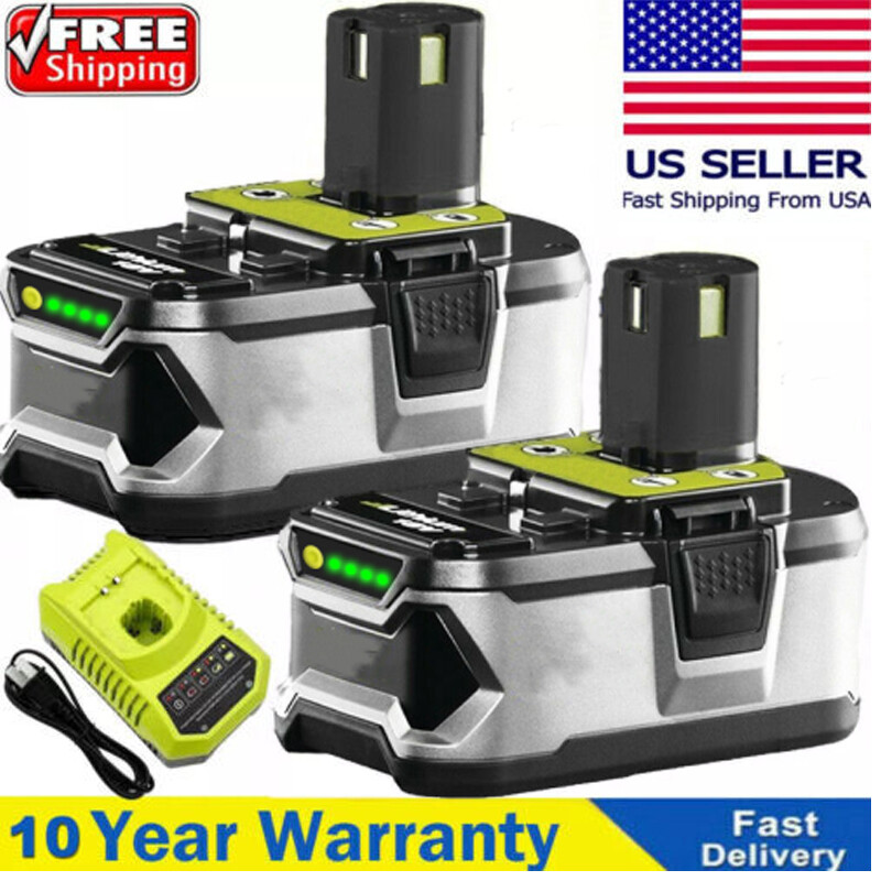 2 PACK For RYOBI P108 18V One Plus 6.0Ah High Capacity Battery 18 Volt Li-ion