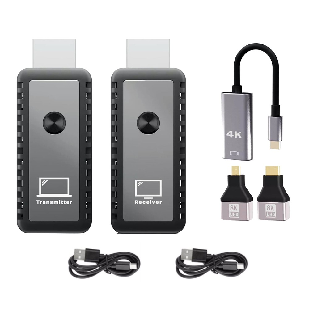 HDMI 1.3 Transmitter & Receiver Adapter 1080P Multi-Interface Wide Applications Universal