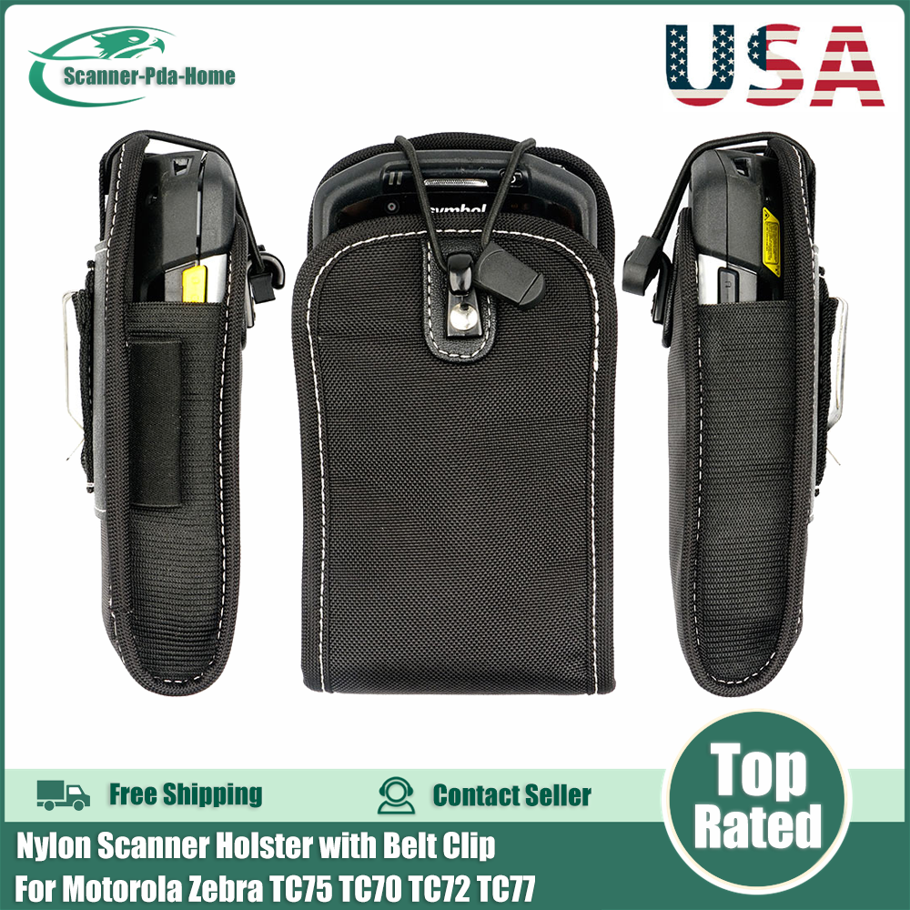 New Nylon Scanner Holster with Belt Clip for Motorola Zebra TC75 TC70 TC72 TC77