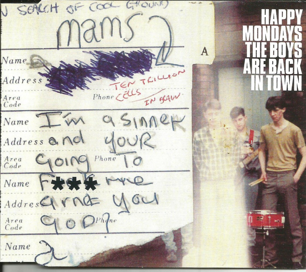 HAPPY MONDAYS Boys are Back in town / Lzayitis REMIXES CD single THIN LIZZY trk