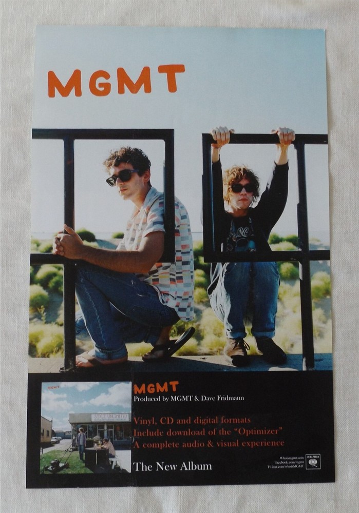 MGMT near-mint 11x17 promo poster for 2013 album