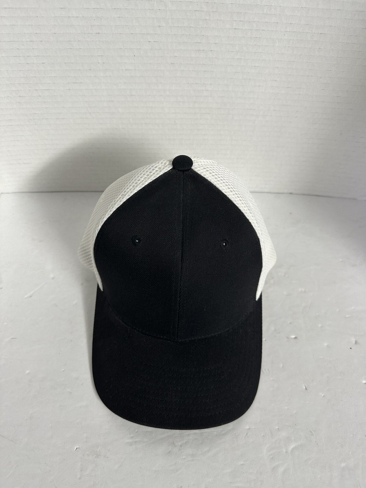 Blank Plain Yupoong Mesh Trucker Flex Fitted L-XL Hat Cap Baseball Men Women Red