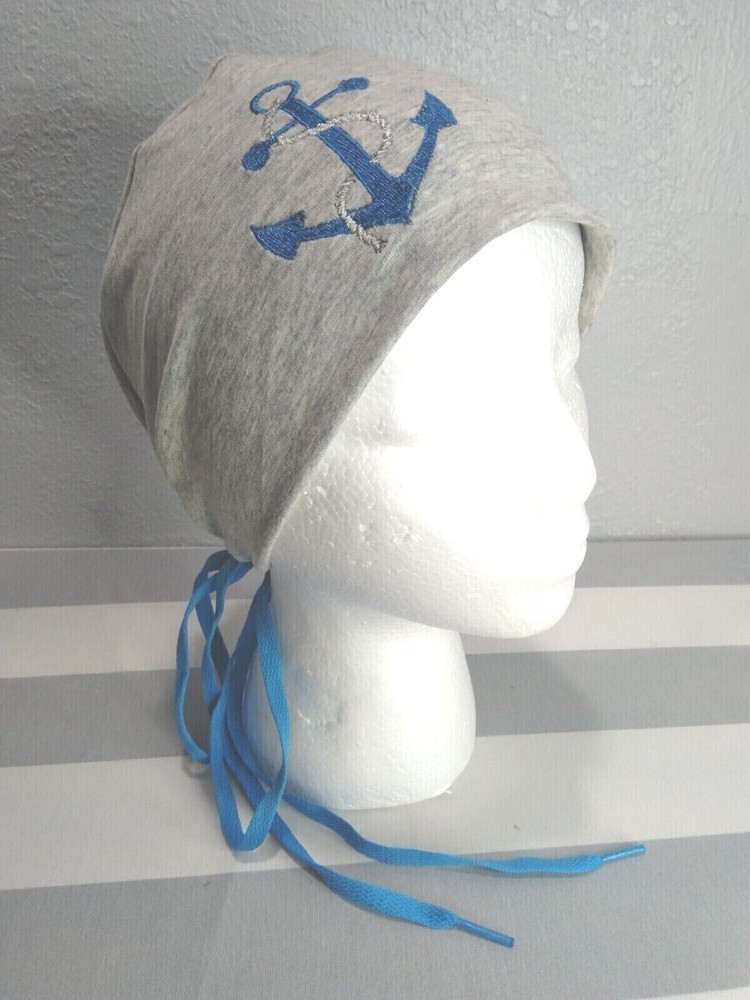 STRETCH NURSE SCRUB Cap Anchor Design Surgery Cap Gift for Nurses Hair cover