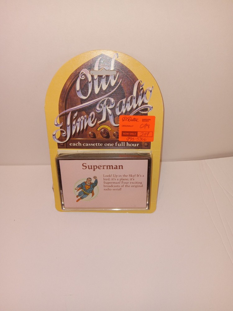 old time radio shows cassette superman sealed