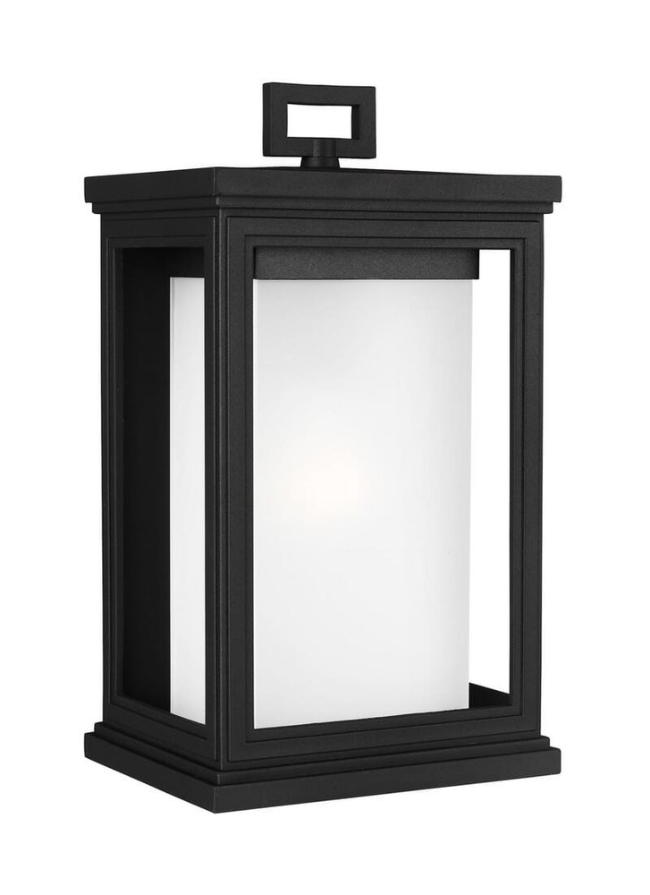 Feiss Roscoe 13.5 Inch Textured Black Outdoor Wall Lantern