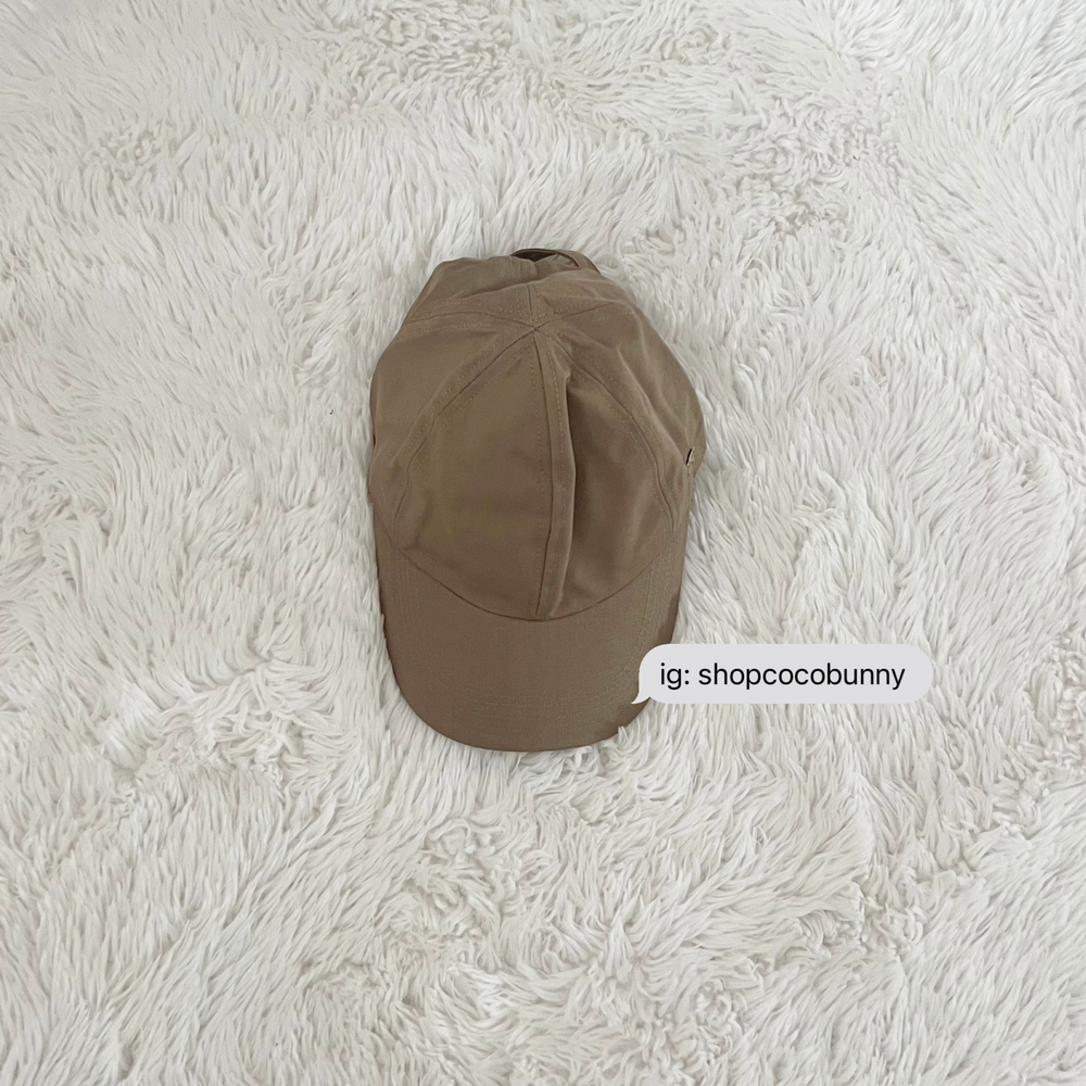 toteme basics brown hat