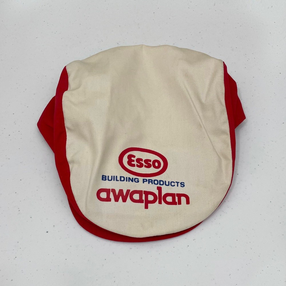 Vintage Esso Gas and Oil Station Awaplan Cap Snapback With Snap Front Hat-image