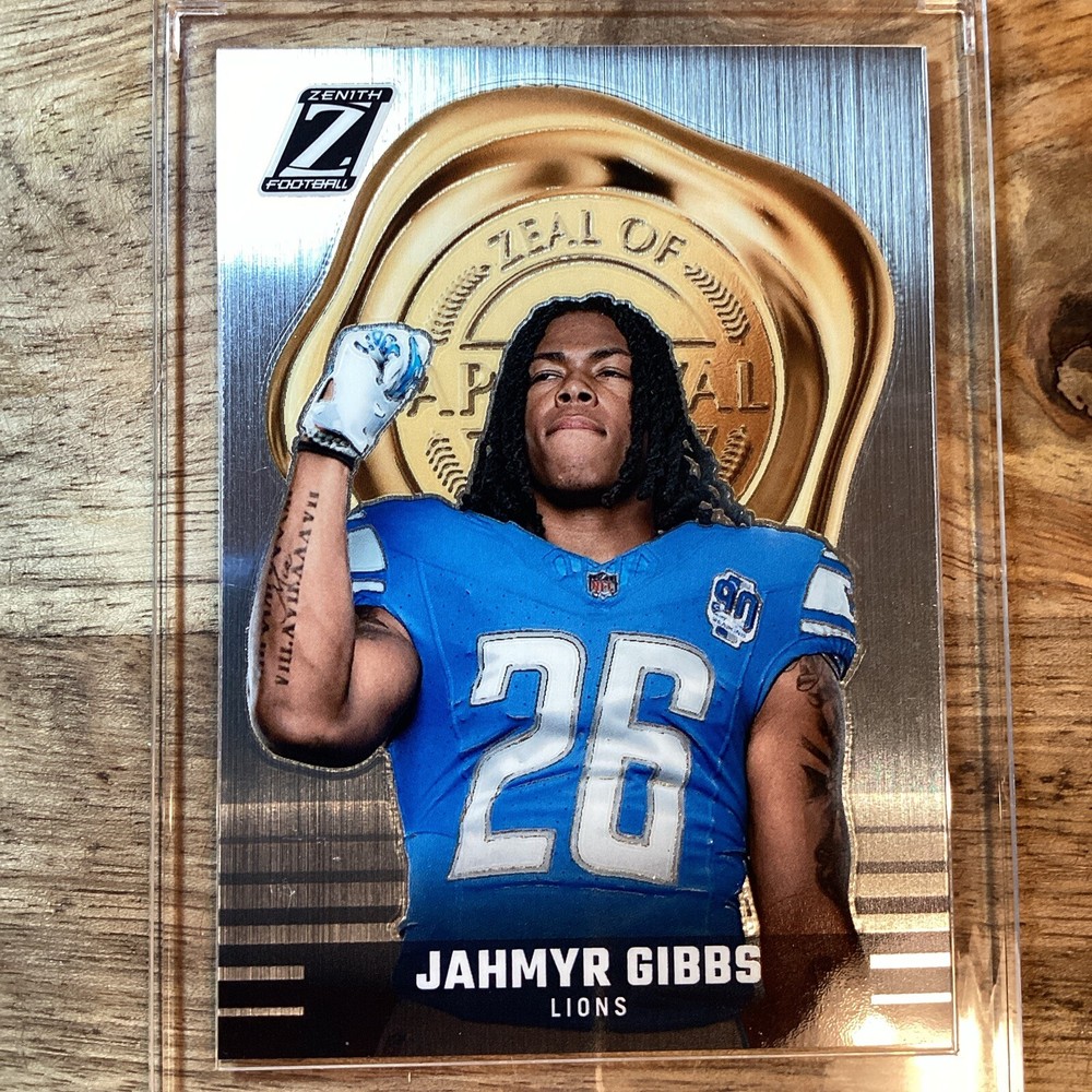 2023 Zenith Zeal Of Approval Lions Jahmyr Gibbs #28 Detroit Lions NFL Football