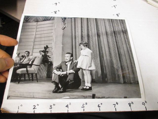 1960s NBC promo photo Jack Paar hosting The Tonight Show with child