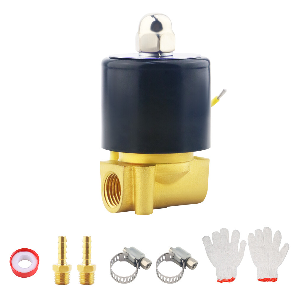 1/4 Inch NPT AC110V  2W025-08 Brass Electric Solenoid Valve Normally Closed