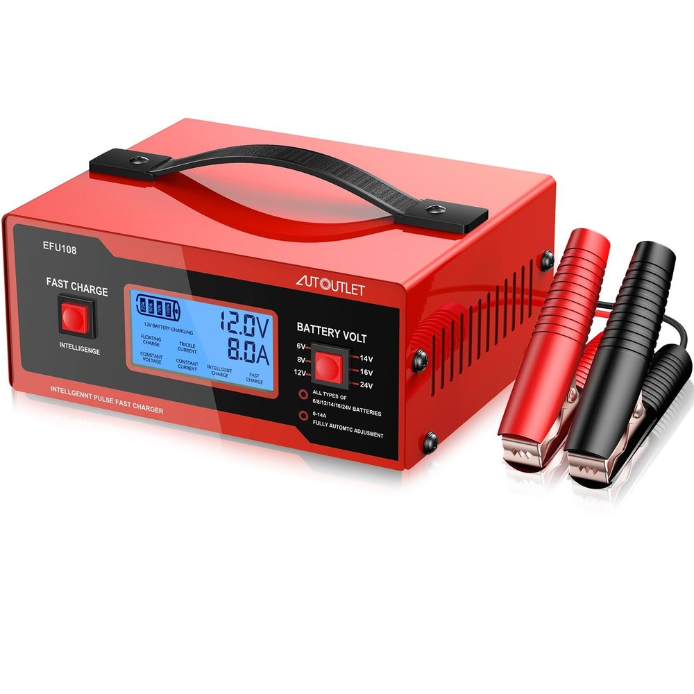 Upgraded 8V Golf Cart Battery Charger for Automotive Maintenance