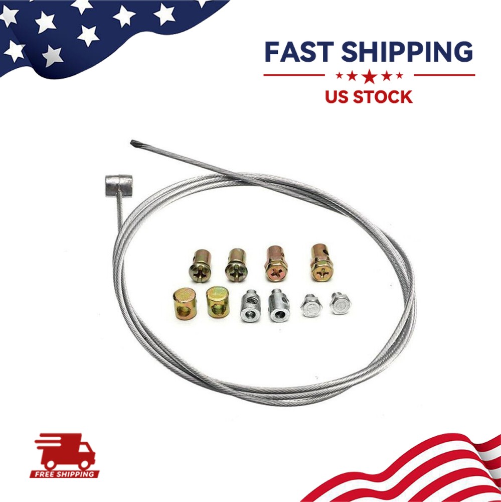 Universal Motorcycle 40in Throttle Choke Cable Clutch Brake Emergency Repair Kit