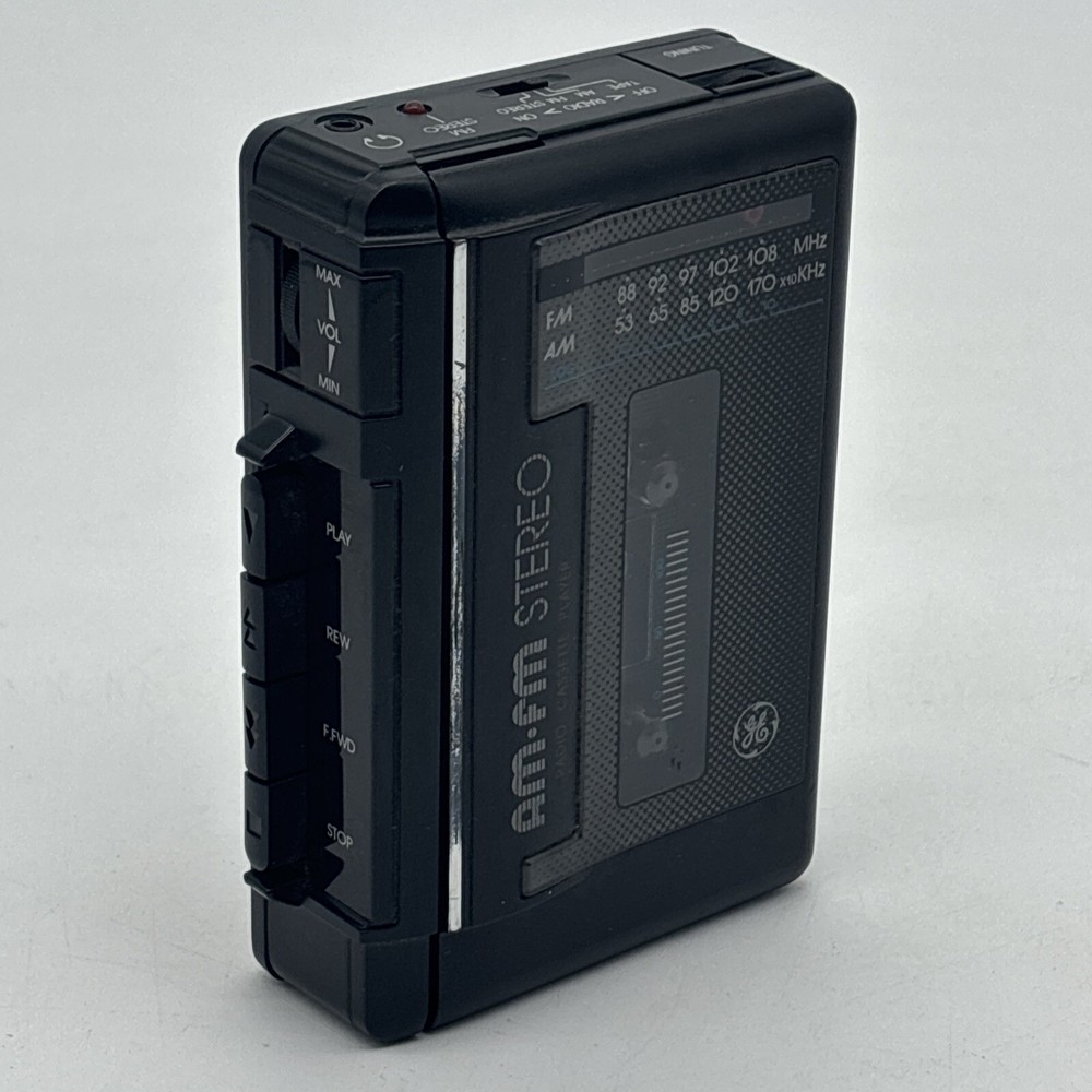 GE General Electric Portable Cassette Player AM FM 3-5473C VTG As-Is Please Read