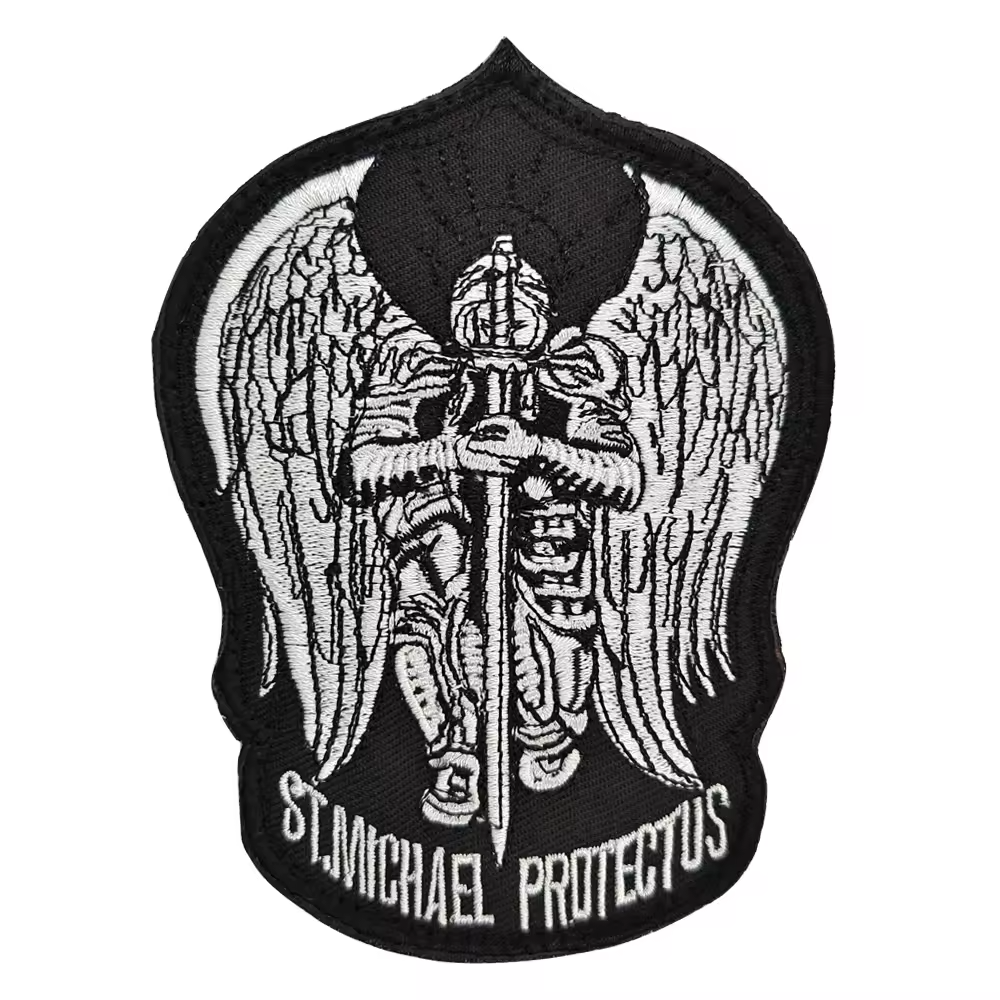 Saint Michael Protect Us Tactical Morale Police Law Military Hook an Loop Patch