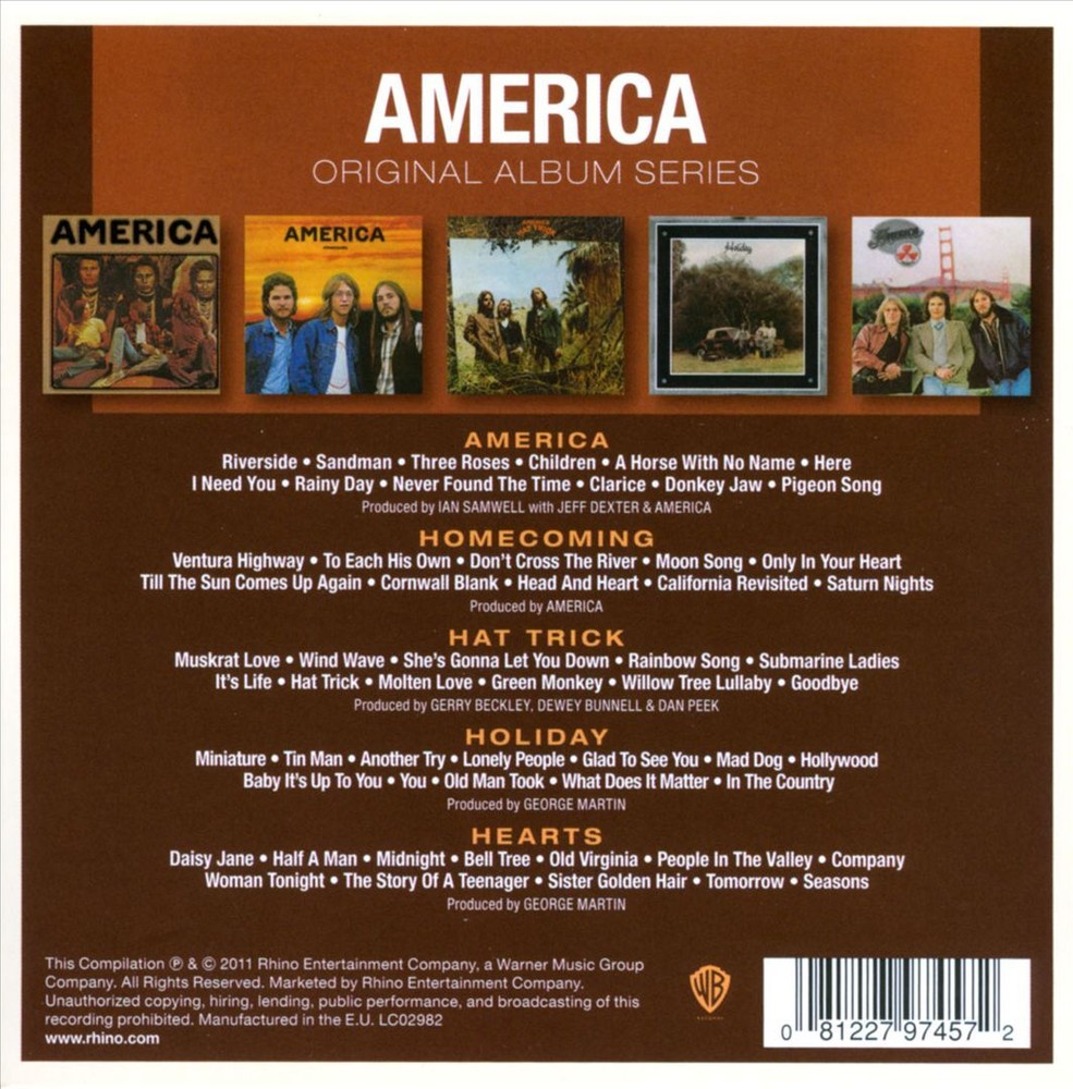 AMERICA ORIGINAL ALBUM SERIES NEW CD