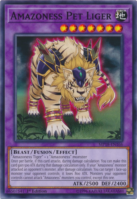 Amazoness Pet Liger MP18-EN166 Common 1st Edition Lightly Played