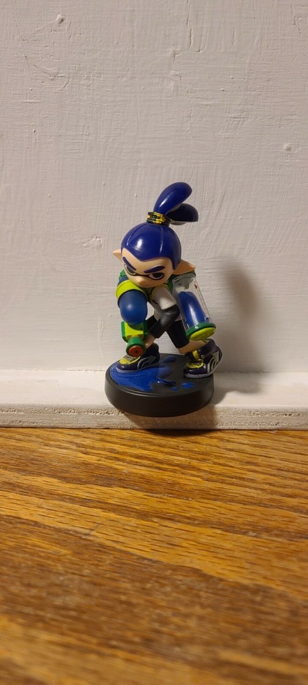 Nintendo Amiibo Splatoon 2 Blue Inkling Boy Amibo Switch Wii U 3” Figure-image