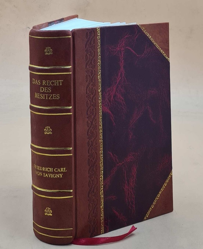 1803 Leather Bound Civil Law Treatise on Possession Rights