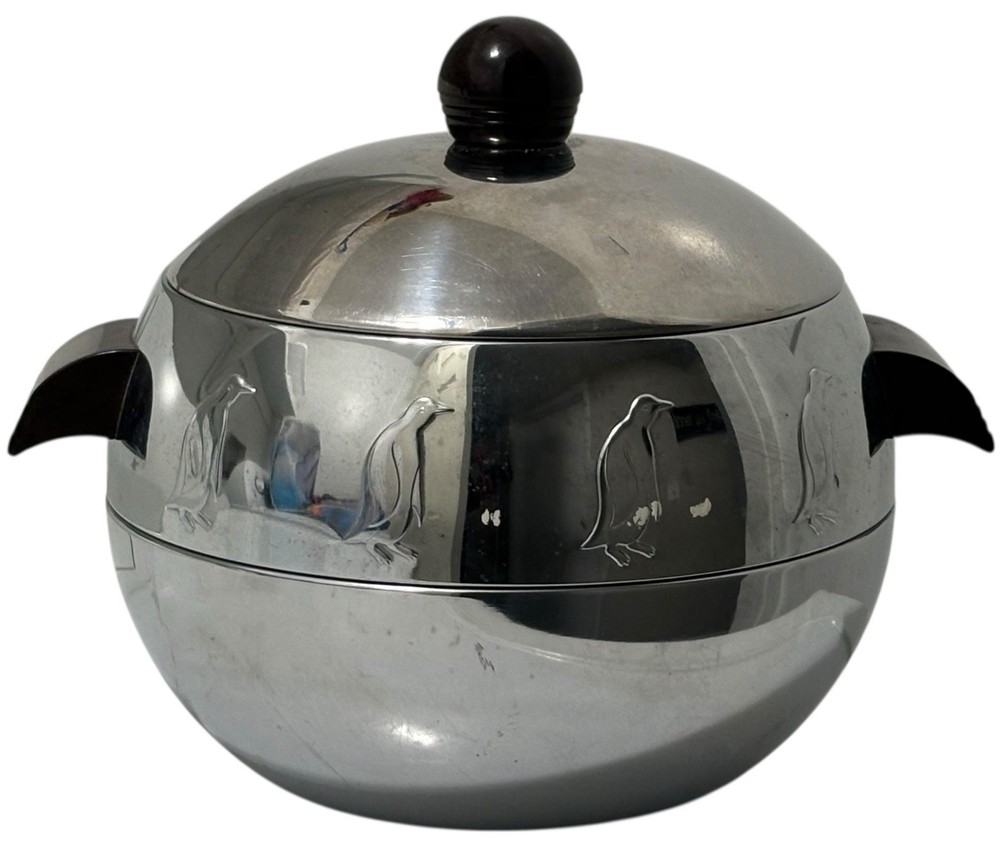 Vintage WEST BEND Penguin Ice Bucket Hot/Cold Server MCM Barware