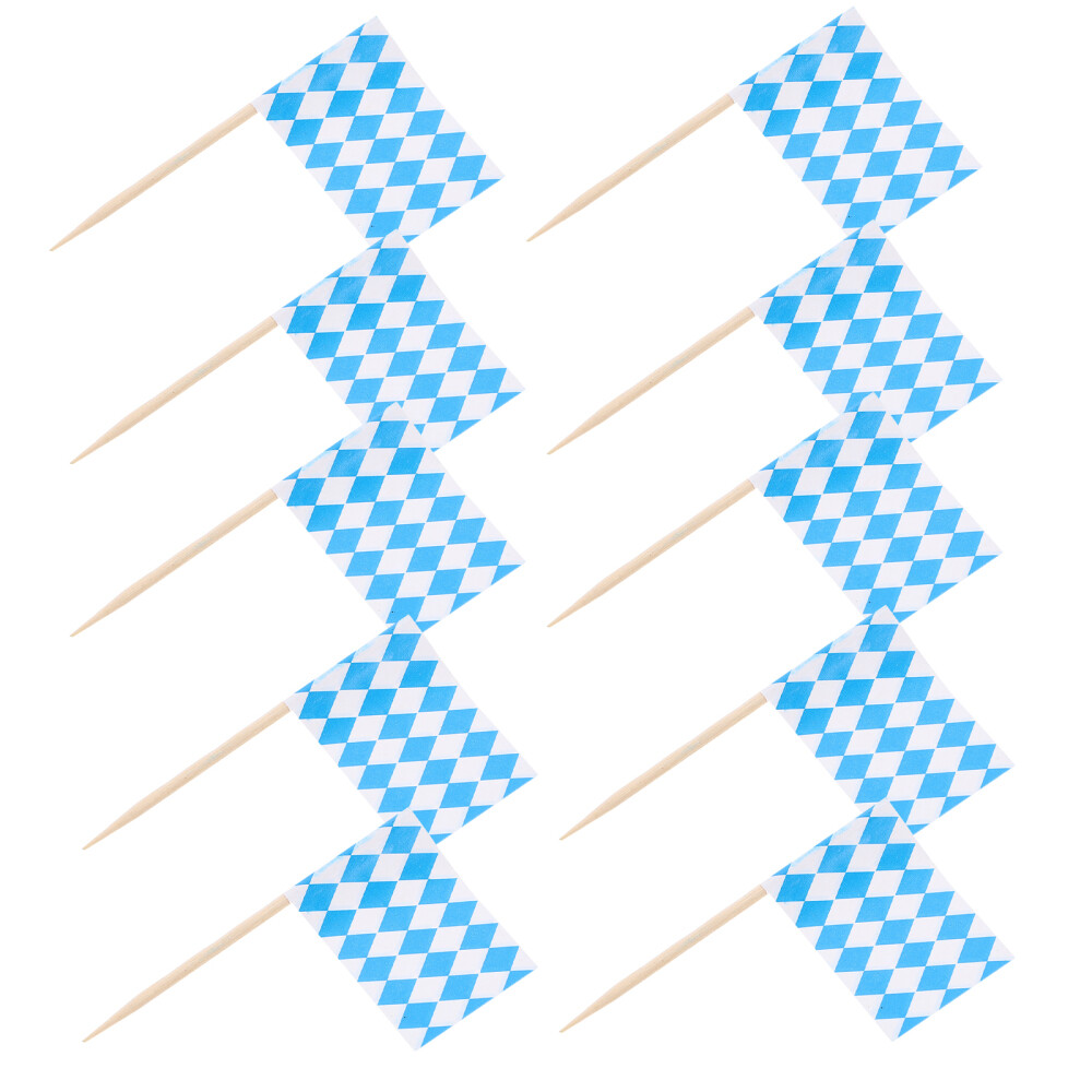 Bavarian Toothpick Flags 200pcs Oktoberfest Cupcake Picks