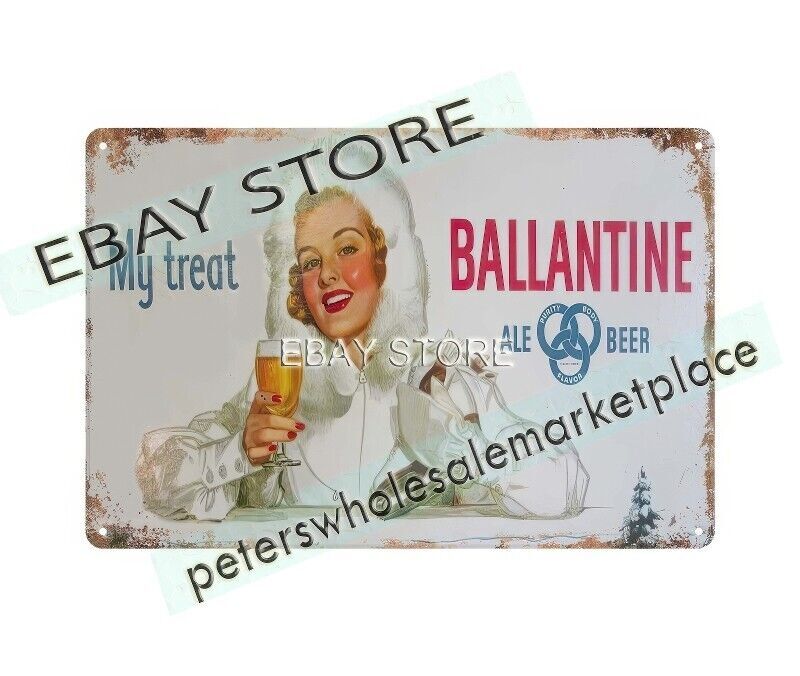 1947 MY TREAT ALE BEER bar pub brewery metal tin sign alcoholic beverage