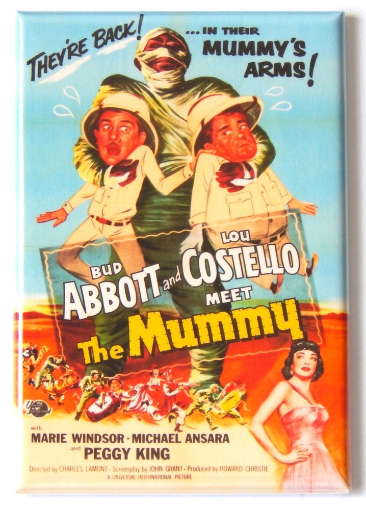 Abbott & Costello Meet the Mummy FRIDGE MAGNET movie poster-image