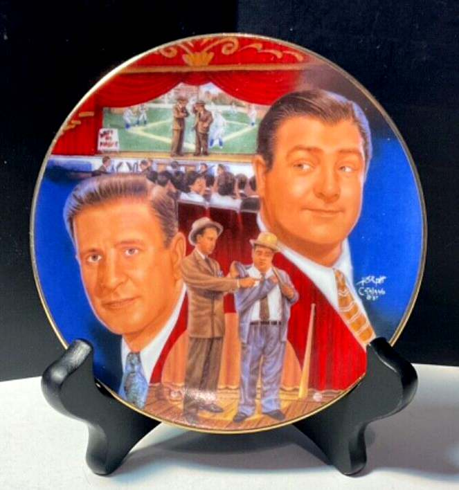 Abbott & Costello Who's on First Collector Plate Sports Impressions No Box-image