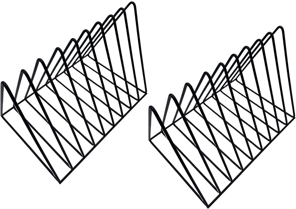 Vinyl Record Storage Holder Stand - Premium Wire Rack for Lp Album records (2...