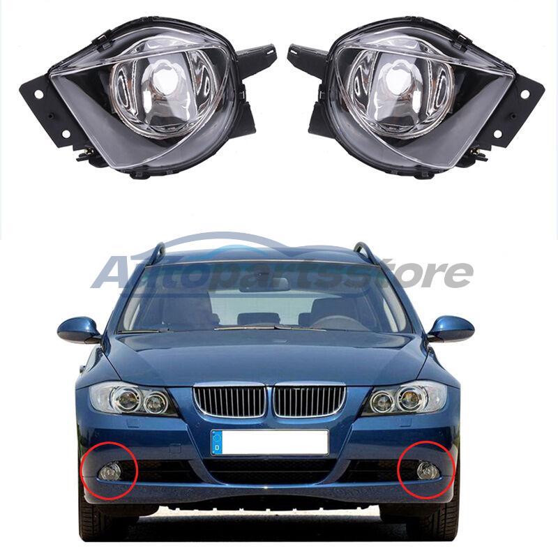 For 2006-2008 Bmw E90 325i 328i 330i 335i Clear Bumper Fog Light Lamps Pair