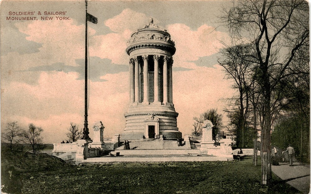 SOLDIERS & SAILORS' MONUMENT, NEW YORK, H. Hagemeister Postcard