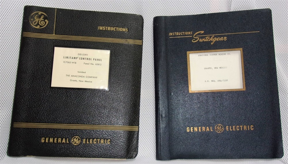 1955 GE Limitamp Control Panel Manual / GE 1950's Air Circuit Breaker Manual