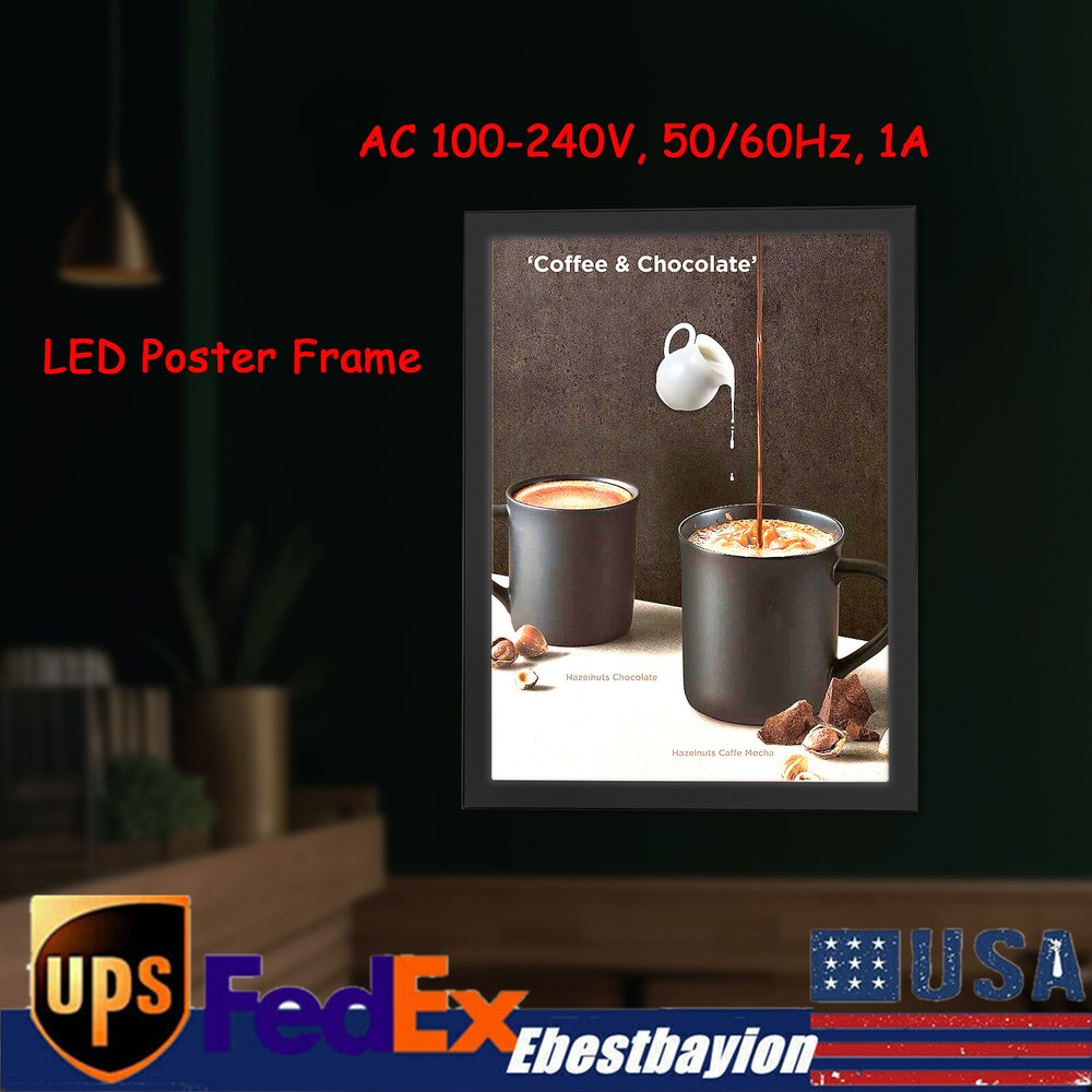 12W Movie Poster Frame LED Light Box Art Picture Advertising Display Frame Sign