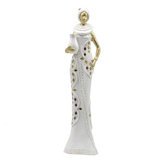 African Woman Statue and Sculpture, African Lady Figurine Decor, Modern