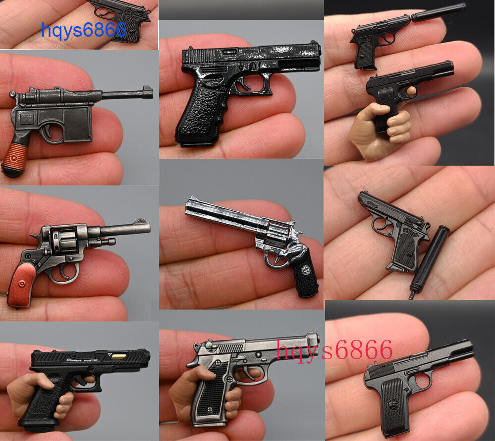 1/6 Scale Gun Handgun Model Weapon Toy Accessory For 12