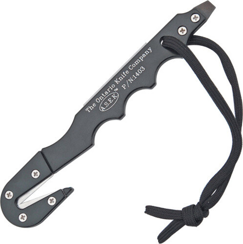 Ontario ASEK Strap Cutter/Multi Tool Knife 1403 6 3/4