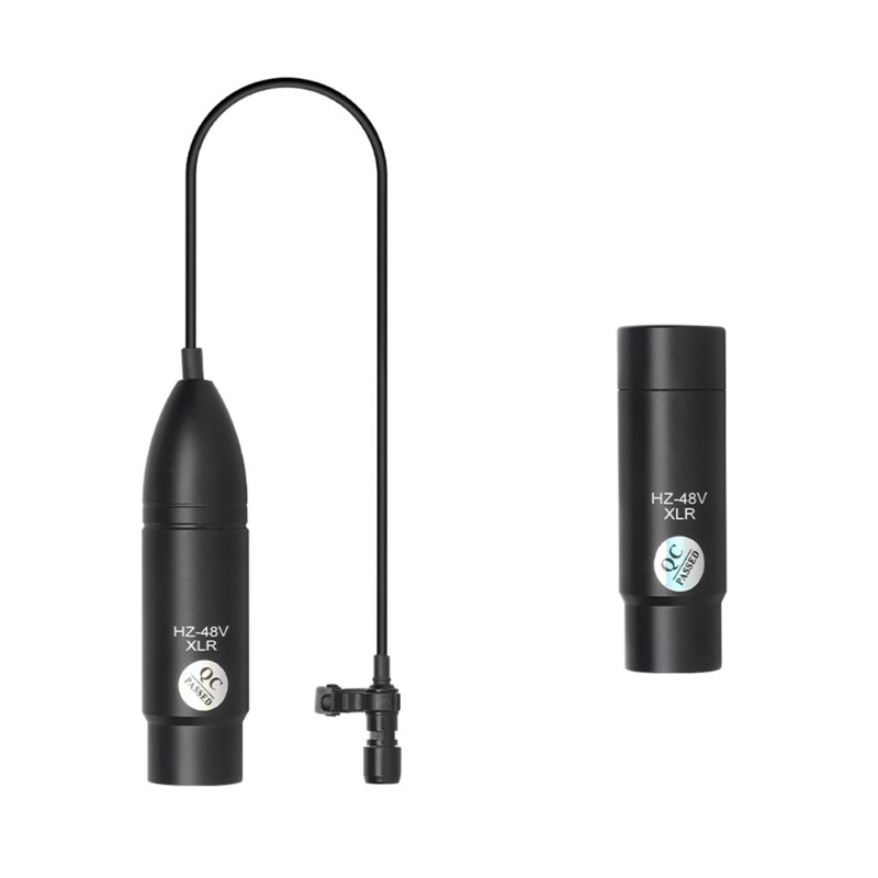 Professional 3Pin AdapLavalier Lapel Microphone, Omnidirectional Condenser-image