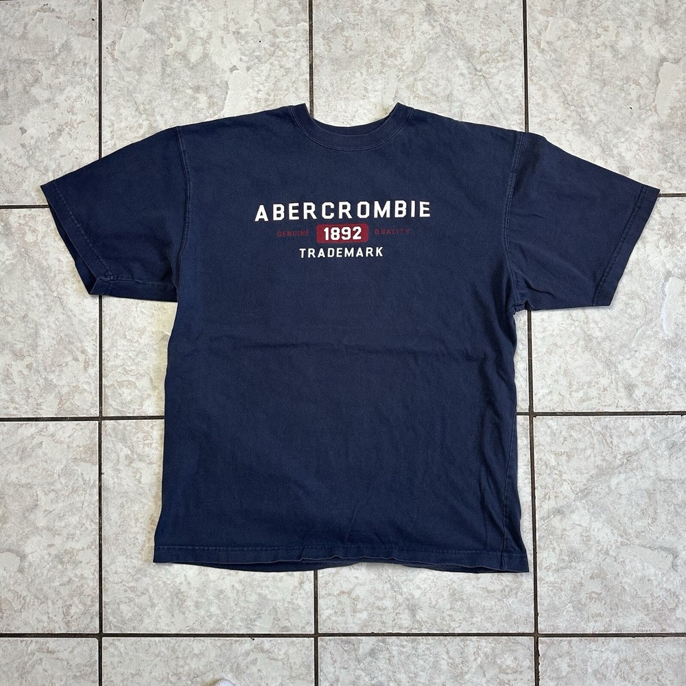 Vintage Abercrombie & Fitch T Shirt Mens Large 90s Y2k Streetwear Style A&F-image